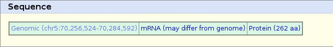 Genome Browser - SMN1 (human) - Sequence